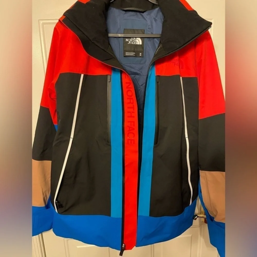 Men's‎ ski jacket The North Face Snowsquall-Red-Black-Blue-Tan size medium